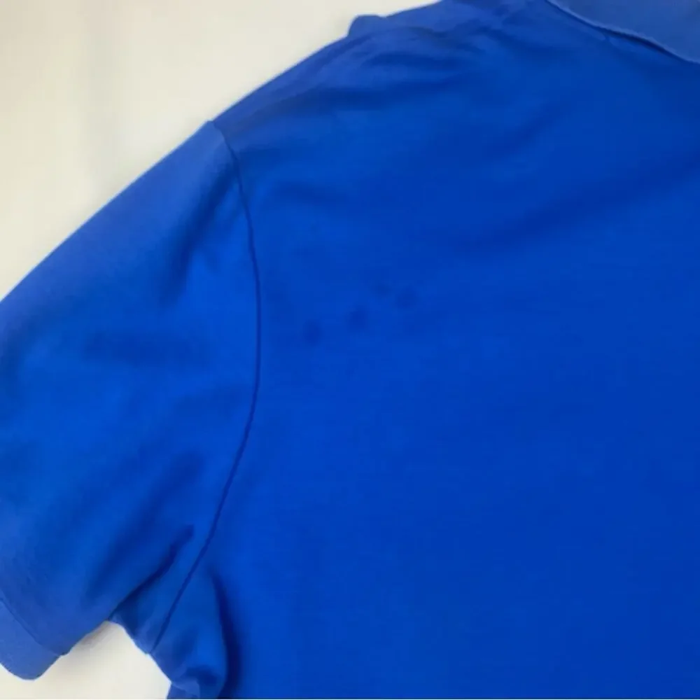 Polo Ralph Lauren size XL Pima soft touch Royal Blue Polo Shirt flaw preppy read